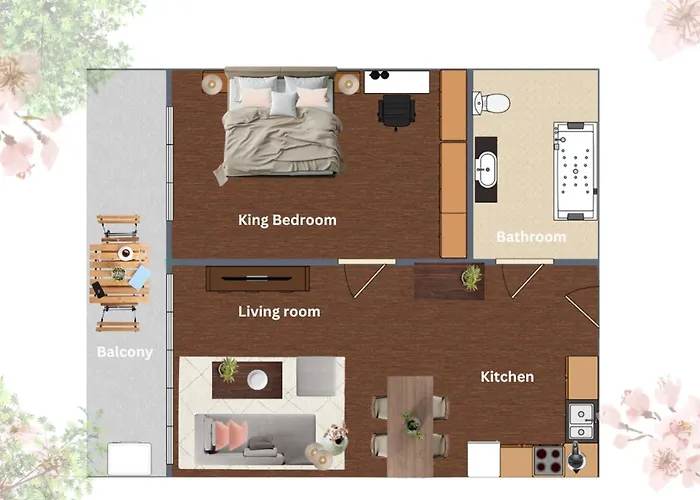 아파트 Mystic Haven King Bed With Balcony & Views *